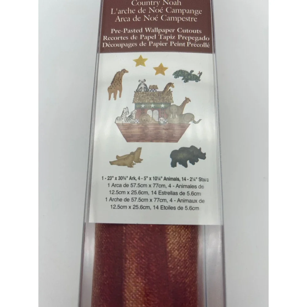 Wallies Daisy Kingdom Country Noah Ark Wallpaper Cutouts & Murals 3 Pack Set NEW